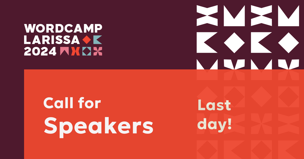 Call for Speakers Last Day